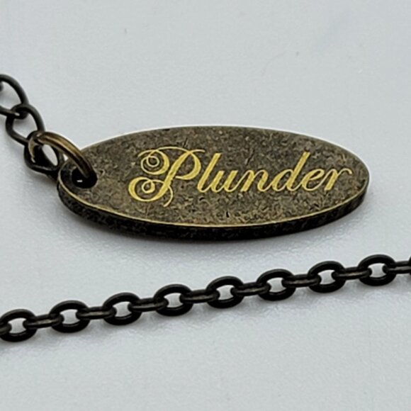Plunder Design Traveler Necklace World  Map Globe Pendant Brass Tone 19" Adj. - Picture 4 of 4